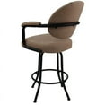 thumbnail image 3 of Home Square 34" Vinyl Swivel Tilt Bar Stool in Basin Beige and Black - Set of 3, 3 of 3
