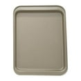 thumbnail image 1 of Rectangle Baking Pan Cookie Biscuit Pastry Stainless Steel Baking Oven Tray Non-stick Coating  Small  Gold, 1 of 9