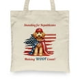 thumbnail image 2 of Republican Goldendoodle Making Woof Count Election 2024 Canvas Tote Bag Doodle Dog Lover Gifts Idea Reusable Shopping Grocery Bag - 01002, 2 of 5