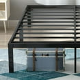 thumbnail image 2 of Rooflare 14'' Heavy Duty King Metal Platform Bed Frame for Adult,Black, 2 of 6
