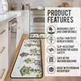 thumbnail image 5 of Rug with Birds Kitchen Mats for Floor 2 Piece, Anti Fatigue Floor Mat for Kitchen, Kitchen Floor Mats for in Front of Sink and Kitchen Matt for Standing for Kitchen Decor 17"X30"+17"X47", 5 of 6