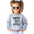 thumbnail image 2 of Cute But Feral Raccoon Funny Sweatshirt for Youth and Toddler Boys and Girls Gray Sweatshirt Youth Small, 2 of 5