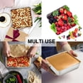 thumbnail image 5 of 8 Inch Square Baking Pan, Square Cake Brownie Pan Stainless Steel for Wedding Christmas Party, Healthy & Non Toxic, Sturdy & Brushed Surface, Dishwasher Safe, 5 of 7