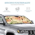thumbnail image 4 of YFYANG Front Windshield Sun Shade, Pink Vintage Flowers Foldable Car Visor for Cars, Trucks, SUVs, Medium, 4 of 9