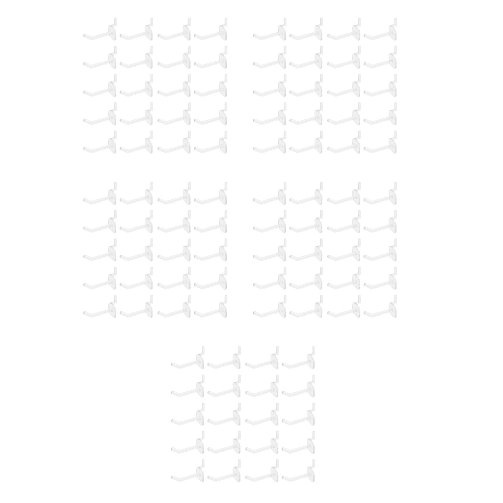 HINTRMENT  Transparent Plastic Pegboard Tool Hangers Sleek and Stable