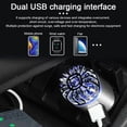 thumbnail image 4 of Ionizador purificador de aire para automóvil - Desodorante iónico antimicrobiano enchufable de 12 V con cargador USB dual - Olor a humo, olores de mascotas y alimentos, alérgenos, eliminador de virus, 4 of 8