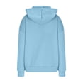 thumbnail image 6 of RYRJJ Womens Oversized Hoodies Lightweight Sweatshirts Long Sleeve Side Slit Pullover Shirts Fall Winter Hooded Tops with Pocket(Blue,XXL), 6 of 7