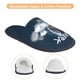 thumbnail image 3 of Balery Shark Pantuflas de Casa de Felpa Silenciosas con Diseño Estampado, Zapatillas Cómodas Antideslizantes de Algodón para Interior-Medium, 3 of 8