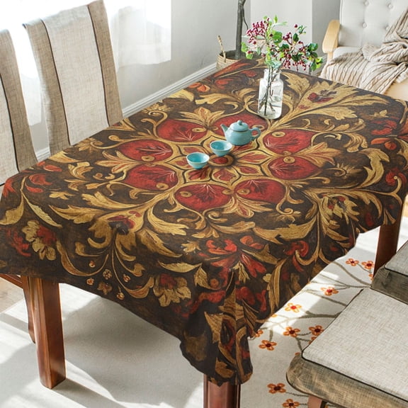 BZSMCE Square Tablecloth Bohemia Seamlee Pattern Pattern Tableclothes
