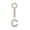 C, variant on Yammee Shimmering Crystal Embedded Key Chain with Customizable Letter Design, Modern Alloy Fashion Keyrings Accessory