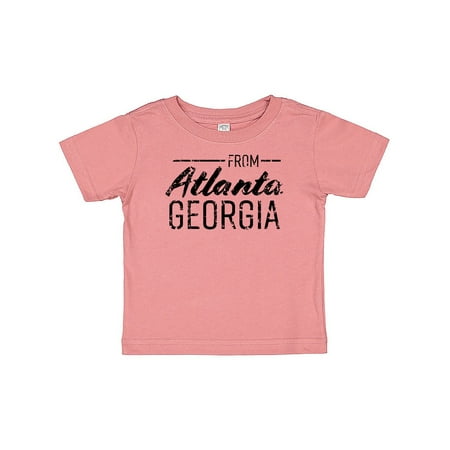 

Inktastic From Atlanta Georgia in Black Distressed Text Gift Baby Boy or Baby Girl T-Shirt