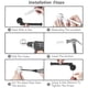 thumbnail image 5 of Juego de accesorios para baño, tira para toallas de baño + aro para toallas + soporte para papel higiénico + gancho para toallas de baño,, 5 of 5
