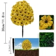 thumbnail image 4 of Clearance | Yellow Artificial Flowers with Ground Stake for Outdoor Garden Decoration, UV Resistant Fake Floral for Patio Porch Decor and Everyday Use, 4 of 5