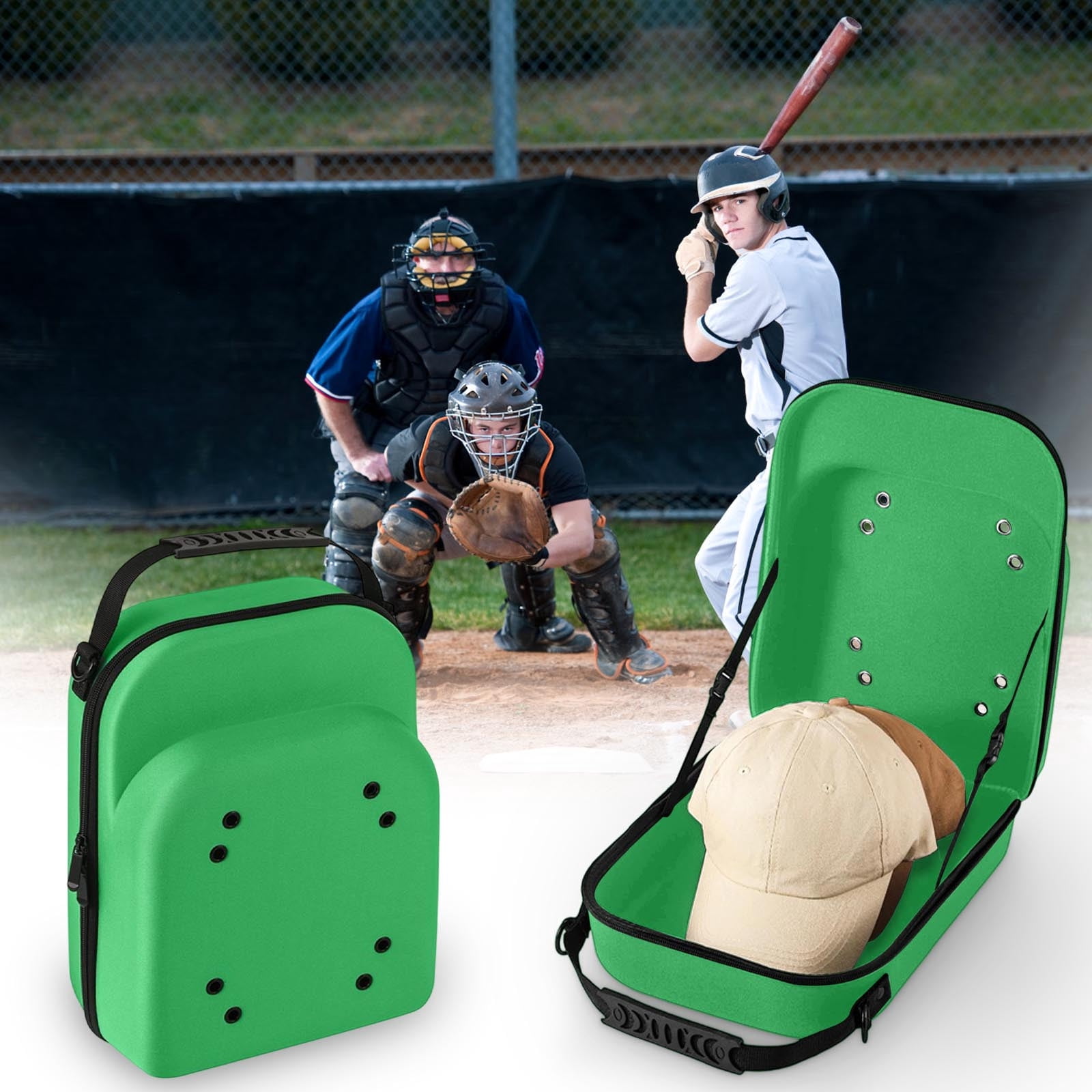 Nsxcdh Portable Baseball Cap Storage Bag Travel Organizer Hard Shell Pressure-Resistant Hat Case for Shape Retention and Luggage Convenience
