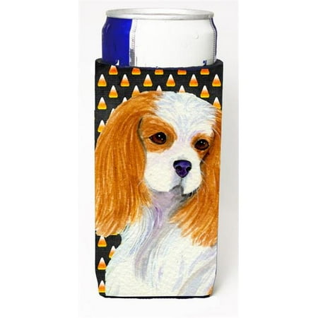 

Cavalier Spaniel Candy Corn Halloween Portrait Michelob Ultra s for slim cans