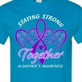 thumbnail image 4 of Inktastic Staying Strong Together Alzheimer's Awareness Purple Ribbon T-Shirt, 4 of 5