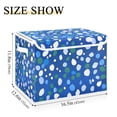 thumbnail image 5 of Yayeee Collapsible Cube Storage Bin with Lid Fabric Closet Decorative Basket with Handles, Green Dots, 5 of 7