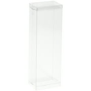 DollSafe Clear Folding Display Box for thin 7-8 inch Dolls and Action Figures, 3" W x 2" D x 8.5" H