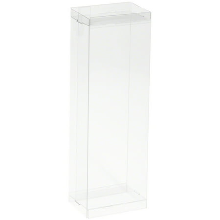 DollSafe Clear Folding Display Box for thin 7-8 inch Dolls and Action Figures, 3" W x 2" D x 8.5" H