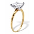 thumbnail image 2 of PalmBeach Jewelry Round Oval or Pear Cubic Zirconia Solitaire Engagement Ring 2 TCW in Solid 10k Yellow or White Gold, 2 of 5