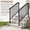 4-Step, variant on 2-Pack Outdoor Stair Handrails, Black Steel Step Railing for Porch & Deck - Durable Metal Support - Fits 4 Steps