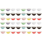 NICEXMAS 100 Pcs Household Cupcake Wrappers Multi-function Baking Cups Convenient Cupcake Liners (Mixed Color)
