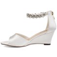 thumbnail image 3 of Journee Womens Connor Back Heel Zip Gemstone Ankle Strap Wedge Sandals, 3 of 10
