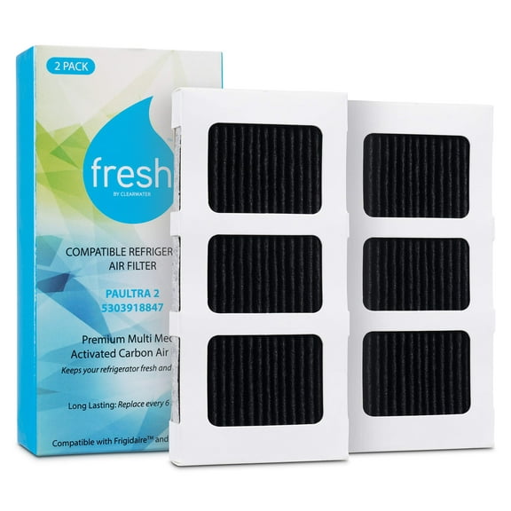 Mist Fresh Paultra2 Refrigerator Air Filter Replacement for Frigidaire, Pureair Ultra 2, Pure Air Ultra 2, Pureair Ultra ll, Electrolux 242047805, 5303918847, EAP12364179, 2-Pack