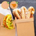 thumbnail image 4 of WASHWEPE 120 Pcs Sacs en Papier Kraft Bruns Étanches Rangement Alimentaire pour Collations et Pain, 4 of 8