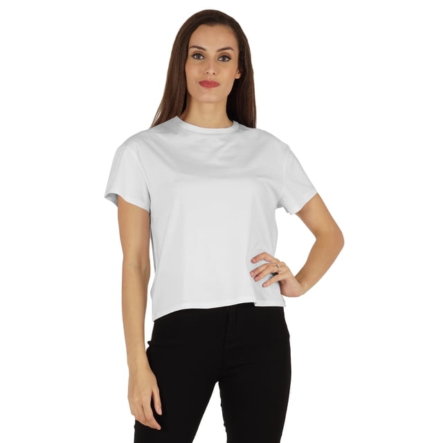 Inkmeso T-Shirt à Manches Courtes pour Femmes Épaules Tombantes Col Rond T-Shirts d'Été Décontractés