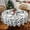 White, variant on Christmas Tablecloth 60 x 60 Inch Round, Christmas Tree Decorations Round Tablecloths Christmas Table Cloth Seasonal Winter Holiday Scallop Edge Table Cover Party Table Decorations