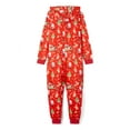 thumbnail image 6 of Matching Christmas Pajamas for Family Winter Long Sleeve Cartoon Print Hooded Romper Zip Up Jumpsuits, 6 of 10