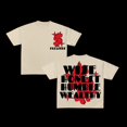 thumbnail image 3 of Camiseta con estampado gráfico de letras de dados de América Y2k Grinch gótico de gran tamaño retro de manga corta con cuello redondo ropa de calle para mujer, 3 of 5