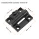 thumbnail image 2 of Uxcell 4Pack Bisagra de Torque Ajustable, 43x36mm Agujeros Avellanados de Plástico Bisagras de Control de Posición Ajustable, Negro, 2 of 6