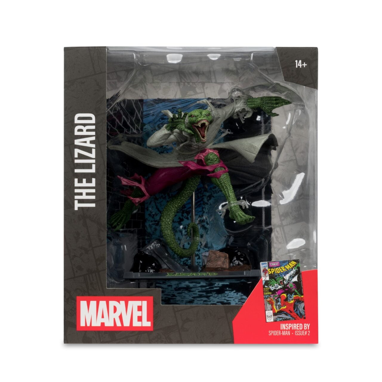 The Lizard 1:10th Scale Collectible with Scene (Marvel: SPIDER-MAN #2) - McFarlane Toys