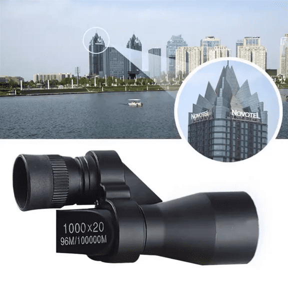 1000X20 HD Mini Pocket Monocular Telescope Outdoor Camping Telescope Eyepiece Easy to Use Telescope Magnifier for Hunting Travel