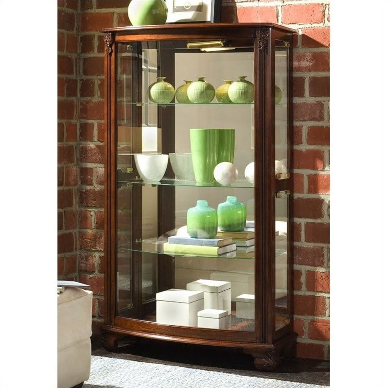 Pulaski Gallery Mantel Curio Cabinet Walmart Com Walmart Com