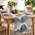 thumbnail image 2 of Table Runner 72 Inches Long for Kitchen Dining, Gray Waves Coastal Dresser Scarf Farmhouse, Dining Table Decorations for Wedding/Parties, Grey Ombre Summer Beach Oceans 14 x 72 In, 2 of 9