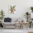 thumbnail image 2 of Modern Potted Plant Leaves Botanical & Floral Graphic Art Gallery Wrapped Canvas Print Wall Art, 2 of 7