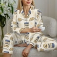 thumbnail image 6 of Haiem Peanuts Pattern Women’s Long-sleeve Sleepwear,Sleepwear Set,2-piece Loungewear Set,Soft PJs Comfy Nightwear with Pockets-X-Large, 6 of 7