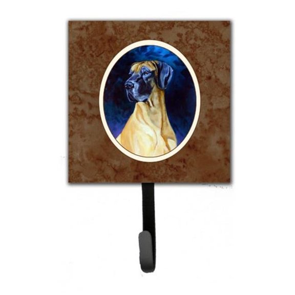 Great Dane Leash or Key Holder, 6 x 1.25 x 4.25 in.