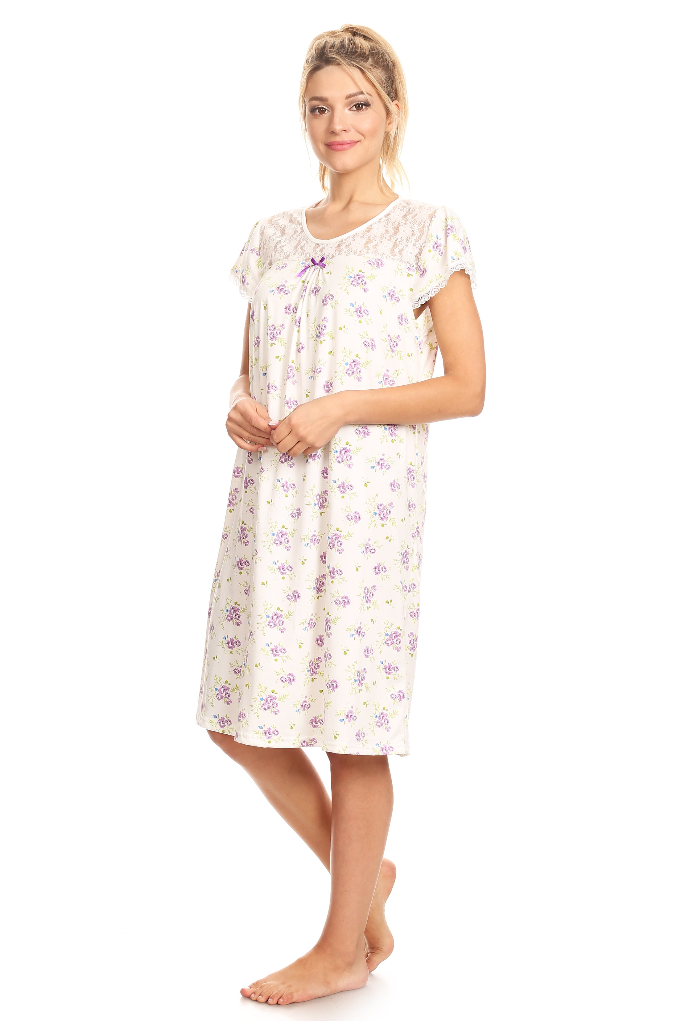 Womens Nightgown Sleepwear Pajamas Woman Sleeveless Sleep Dress