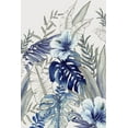 thumbnail image 2 of Black, Alex 23x32 White Modern Wood Framed Museum Art Print Titled - Blue Tropical Forest I, 2 of 4