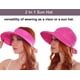 thumbnail image 2 of Sombrero simple para mujer UPF 50+ UV Sunscreen Convertible Beach Sun Hat Ormromra HMHZ1332-6, 2 of 6