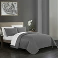 thumbnail image 2 of Platt 3 or 2 Piece Quilt Cover Set Geometric Chevron Quilted Bedding, 2 of 6