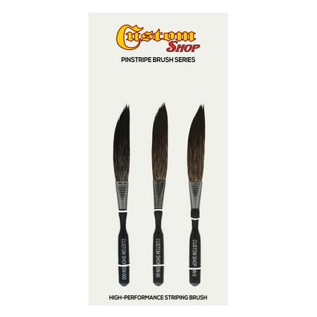 Pinstripe Removal Kit - Custom Shop Sword Pinstripe Brush 3 Size Kit (0, 00, 000)