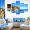 thumbnail image 1 of Manarola Village in Rocks and Sea - Beach Photo Canvas Print, 1 of 3