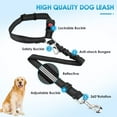 thumbnail image 2 of Retractable Dog Car Harness, Adjustable 3-in-1 Pets Car Seat Belt with Elastic Bungee Buffer, Durable Heavy Duty Car Leash Safety Restraint for Dogs, 2 of 12