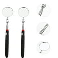 thumbnail image 2 of Shisuyan 2pcs Inspection Tool Telescopic Flexible Stick Swivel Round Inspection Mirror, 2 of 8