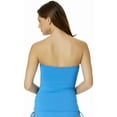 thumbnail image 2 of Anne Cole Women's Twist Front Shirred Bandeau Tankini Swim Top, Sky Blue, XS, 2 of 3